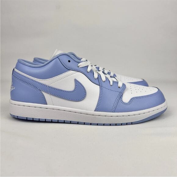 Nike Air Jordan 1 Low White Aluminum DC0774-142 Men’s Size 9.5 / Women’s 11 - Picture 1 of 6